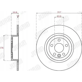 Brzdový kotouč Jurid 563264JC Brzdový kotouč