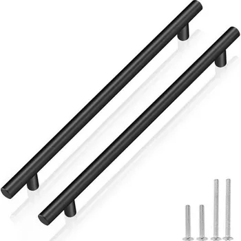 Systém vstřikování PinLin 30 kusů kuchyňských úchytů rozteč otvorů 192 mm úchyty na nábytek nerezová ocel černá úchyty