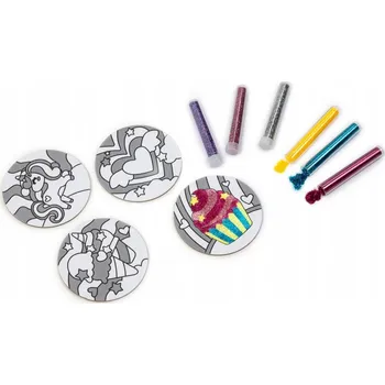 kreativní sada Brokátové podložky pohádkový svět KIDEA