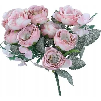 umělá květina Kytička upolínu krémově-růžová 30 cm umělá