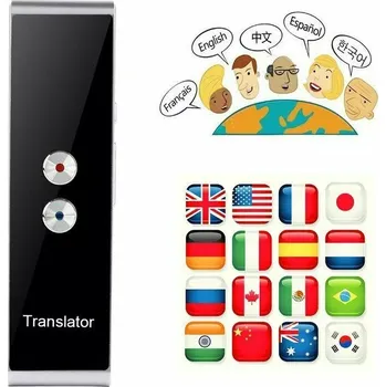 OBOUSTRANNÝ PŘEKLADAČ ŘEČI, TEXTU A KNIH, PŘENOSNÝ, 40 jazyků