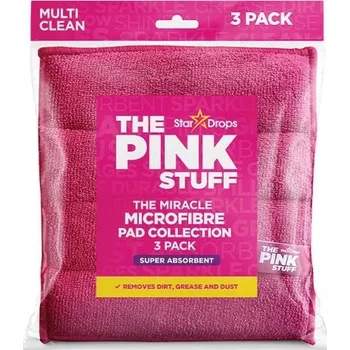 Utěrka The Pink Stuff SADA UTĚREK Z MIKROVLÁKNA 3 ks Magické hadříky