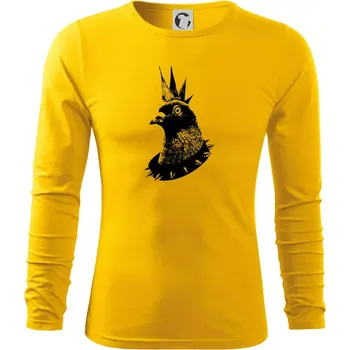 Pánská móda Holub punk - Triko s dlouhým rukávem FIT-T long sleeve - M ( Žlutá )