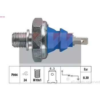 Olejová vana Olejový tlakový spínač KW 500 108