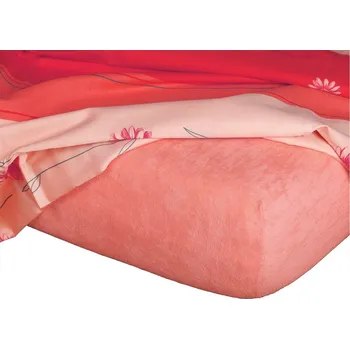 Prostěradlo Froté prostěradlo losos 60x120x10 cm