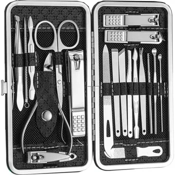 PROFESIONÁLNÍ SADA NA PEDIKÚRU | MANIKÚRU | 19 DÍLNÁ SADA PRO PÉČI O NEHTY