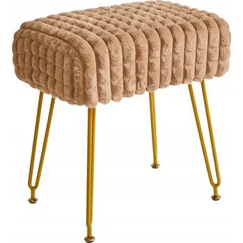 Taburet Podnóżek Taboret Mały Taburet do Salonu Taburet , malá, hnědá, do obývacího pokoje