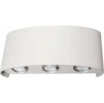 Nástěnné svítidlo VENKOVNÍ FASÁDNÍ SVÍTIDLO NÁSTĚNNÉ SVÍTIDLO BÍLÉ NA ZEĎ, SVÍCENÍ NAHORU A DOLŮ 6W IP54