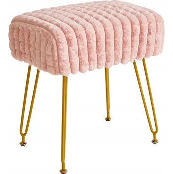 Taburet Taburet Podnóżek Taburet do Salonu Taboret Mały różowy