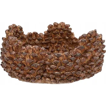 DEKORATIVNÍ PODNOS ŠIŠKY S BOROVICEMI VÁNOČNÍ PODZIM 20cm