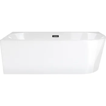 Vana Akrylátová rohová vana levá Corsan INTERO 170 široký okraj, zátka černá