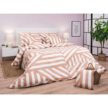 Povlečení Povlečení bavlna Zebra světle hnědá 140x200, 70x90 cm
