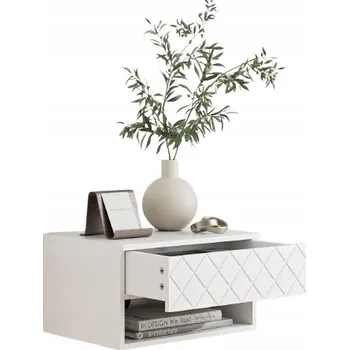 Konferenční stolek Kávový stolek HEY čtvercový 39 x 22 x 30 cm bílý