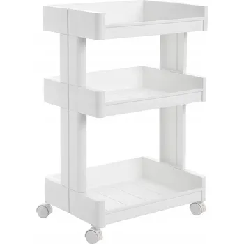 regál Koupelnový Regál na Kolečkách Skříňka Police Vozík