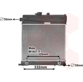 Chladič motoru Chladič, chlazení motoru VAN WEZEL 30002150