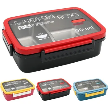 Svačinový box Dětský box na oběd HSD9010M, 900 ml (mix 3 barev)