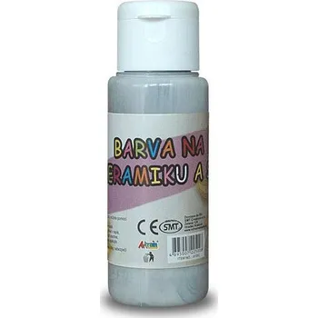 Speciální výtvarná barva Barva na sklo a keramiku 60ml - šedá