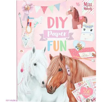 omalovánky Kreativní sada Miss Melody + 550 samolepek