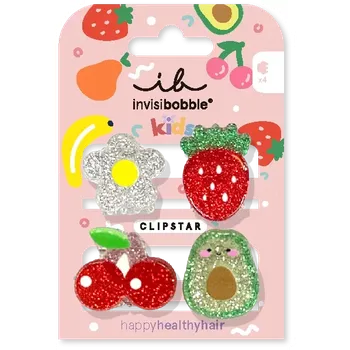Invisibobble CLIPSTAR KIDS Frutti Fun 4pc