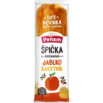 Trvanlivě pečivo Penam Plundrová špička s náplní krémovou a jablečno rakytníkovou 100g