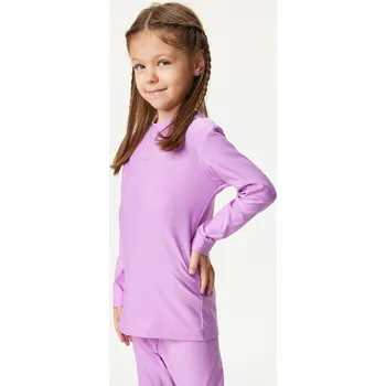 unuo Dětské termo triko s dlouhým rukávem, Lila Velikost: 134/140