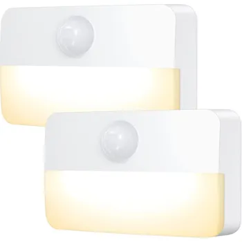 Lampička Noční lampa LAMPKI NOCNE LED ZESTAW 2 SZTUKI žlutá