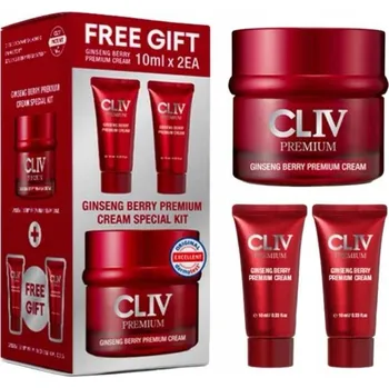 Pleťový krém Cliv Premium Ginsend Berry Premium Cream sada 50 ml + Mini krémy 10 ml
