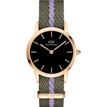 Hodinky Daniel Wellington DW00100680 Iconic NATO Green/Purple 28mm 3ATM
