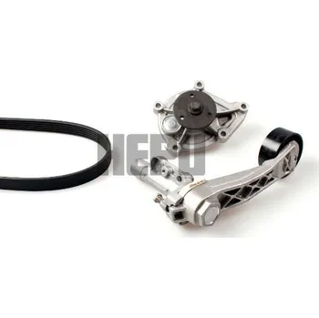 Vodní pumpa + klínový žebrový řemen HEPU PK04951