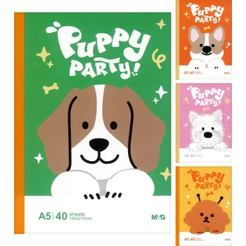 Zápisník Sešit linkovaný A5 M&G Puppy Party! (4 designy)