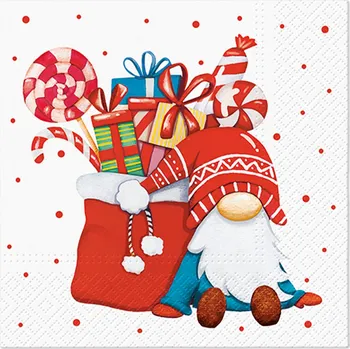 Papírový kapesník Ubrousky PAW L 33x33cm Holiday Sweetkeeper