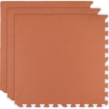 Pěnová podložka HUMBI 180 × 60, velké voděodolné puzzle, bezpečné, 3 ks, oranžová