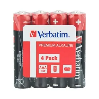 Článková baterie Verbatim Jednorázová alkalická baterie AAA, 4-pack (49500)
