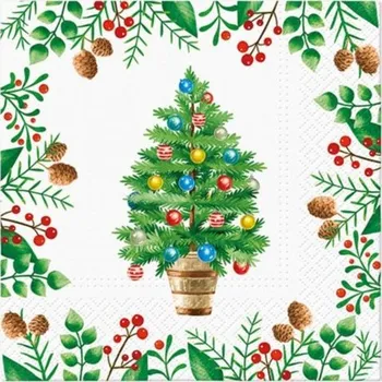 Ubrousky TaT 33x33cm Decorated Tree