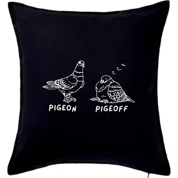Polštář Pigeon pigeoff - Polštář 50x50 - 50x50 - Pouze potah ( Černá )
