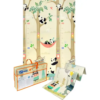 Hrací deka Velká skládací pěnová vzdělávací podložka XPE 120 × 180 cm – zvířátka panda