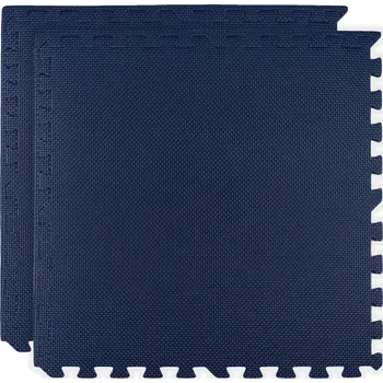 Pěnová podložka HUMBI 120 × 60, velké voděodolné puzzle, bezpečná, 2 ks, tmavě modrá