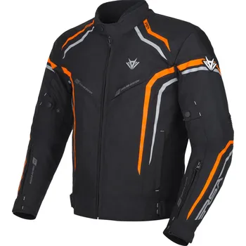 Moto bunda Bunda na motocykl RSA Compact 2 černo-šedo-oranžová 2XL