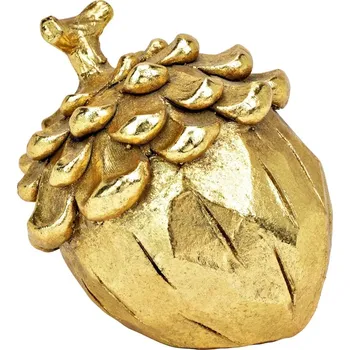 Vánoční dekorace Vánoční dekorace žalud 9 cm - zlatá