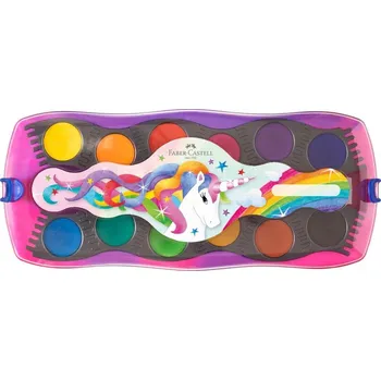 Vodová barva Vodové barvy Faber-Castell stavebnicové 12 barev - Unicorn