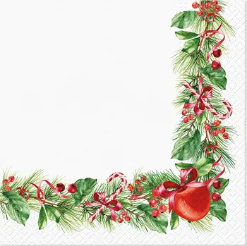 Ubrousky TaT 33x33cm Christmas branches decor