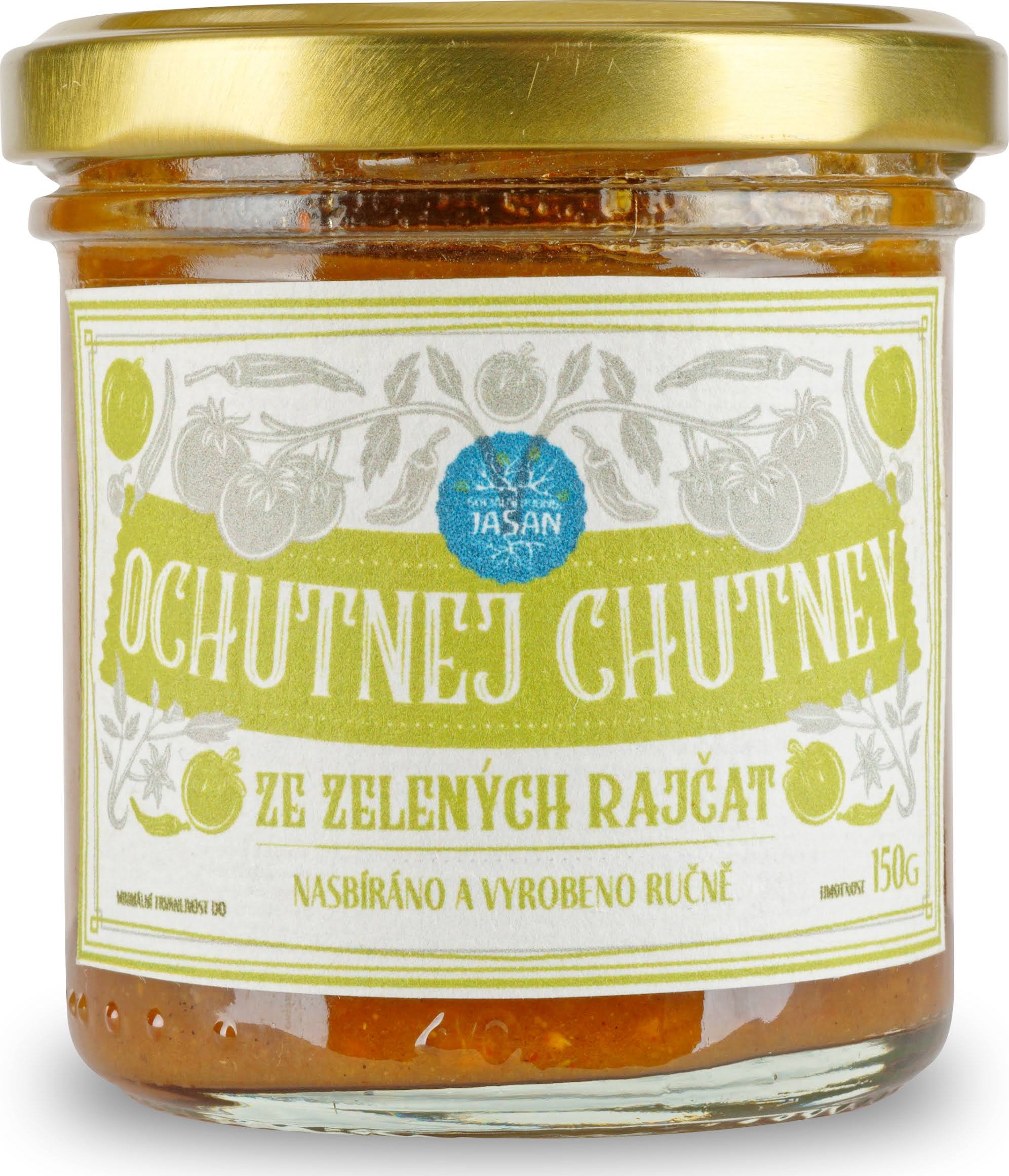 Chutney ze zelených rajčat BIO 150 g | JASAN