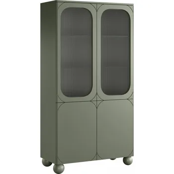 Knihovna Vitrína Sonatia II - Meble Bogart Olivová 100x192 cm