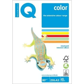 Papír Kopírovací papír A3 80g /m2 IQ color Rainbow 5x 50 listů