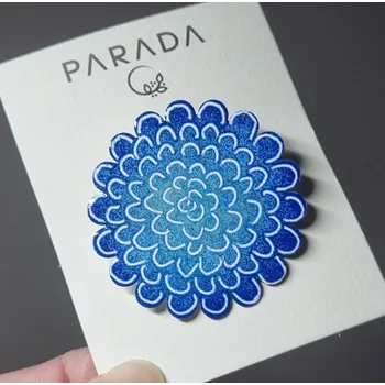 Brož Lucie Horáková Brož smaltovaná - květinky třapatá