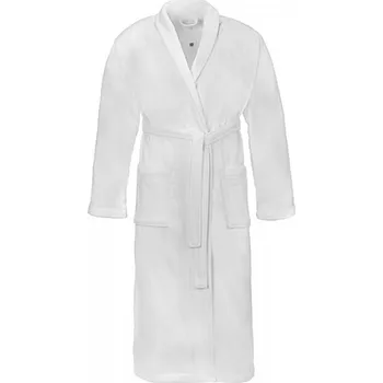 Pánský župan Vossen Hebký velurový župan s elegantním šálovým límcem 370 g/m Barva: Bílá, Velikost: S XF011