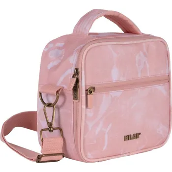 Svačinový box Izotermická taška na potraviny MILAN (3,5 l) + 3x svačinový box, růžová