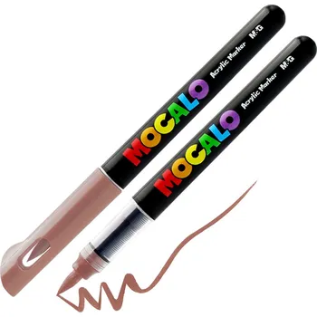 M&G MOCALO Akrylový popisovač, štětcový hrot - šedohnědý 206
