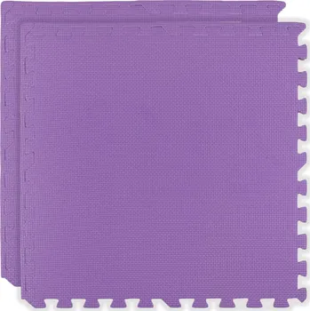 Humbi pěnová podložka 120 × 60 cm, velké voděodolné pěnové puzzle, fialová, 2 díly
