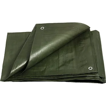 Krycí plachta Plachta zakrývací laminovaná s oky zelená 2x3m, 200g/m2